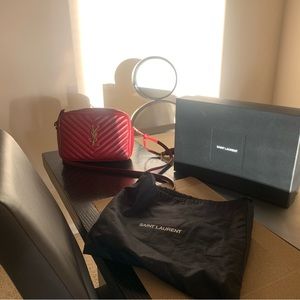 Lou Medium Camera Monogram YSL Calf Crossbody Bag